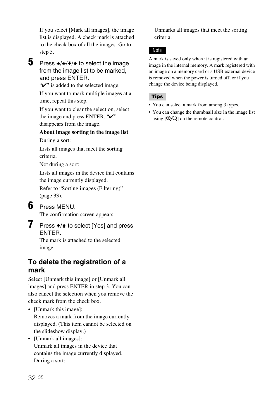 Sony DPF-D830 User Manual | Page 32 / 54