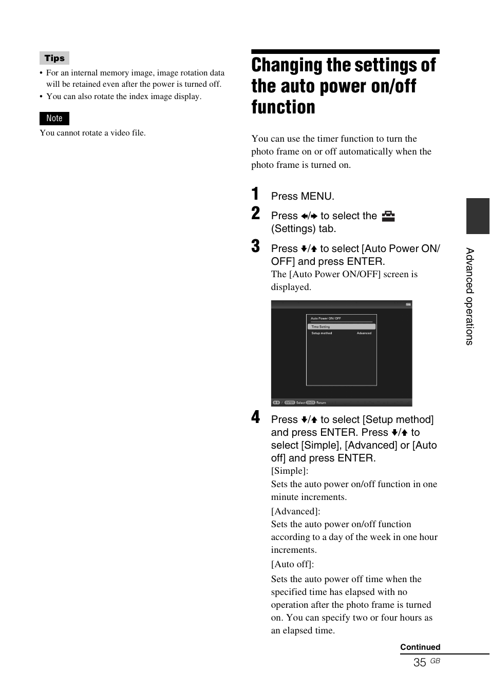 Sony DPF-D830 User Manual | Page 35 / 54
