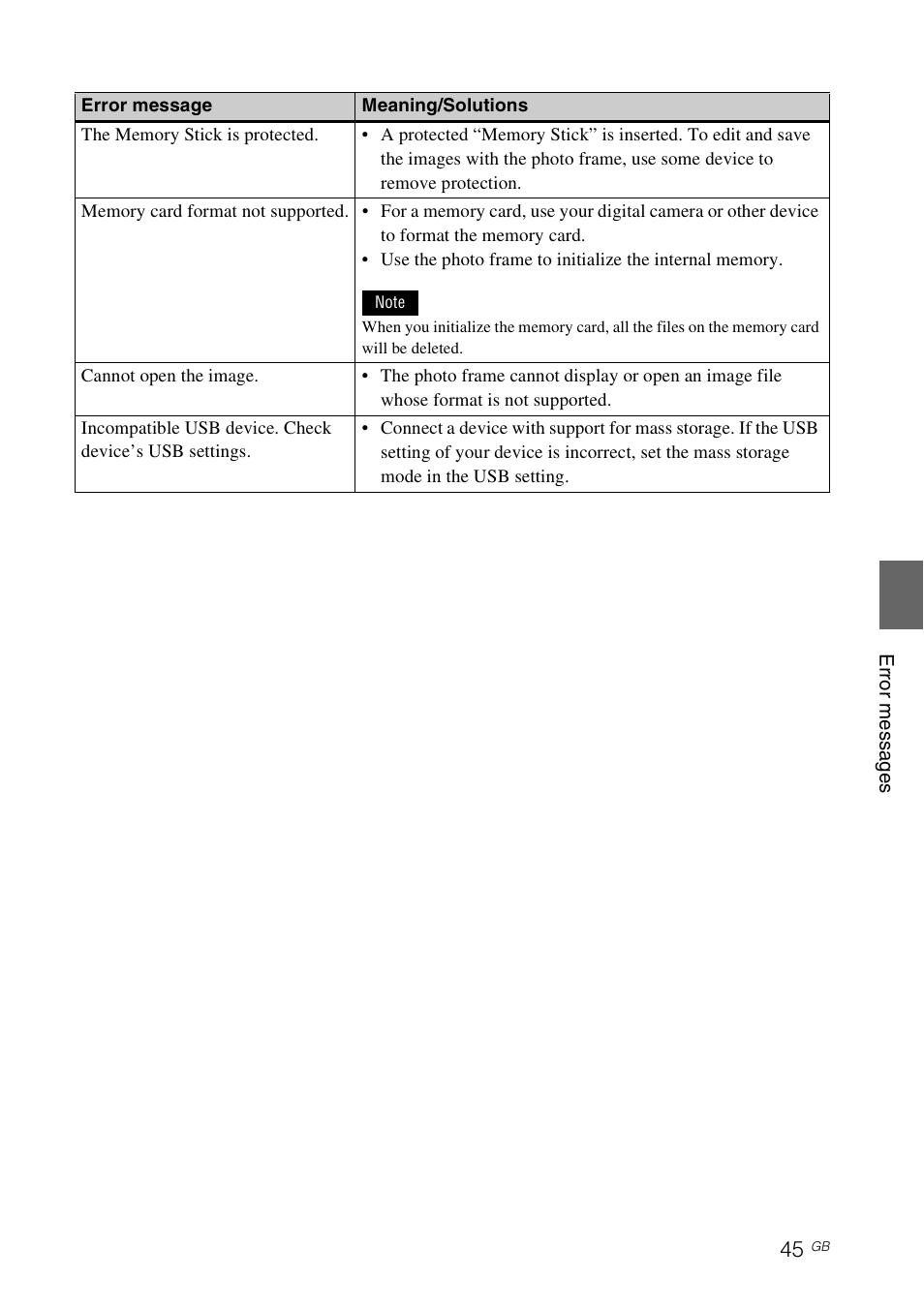Sony DPF-D830 User Manual | Page 45 / 54