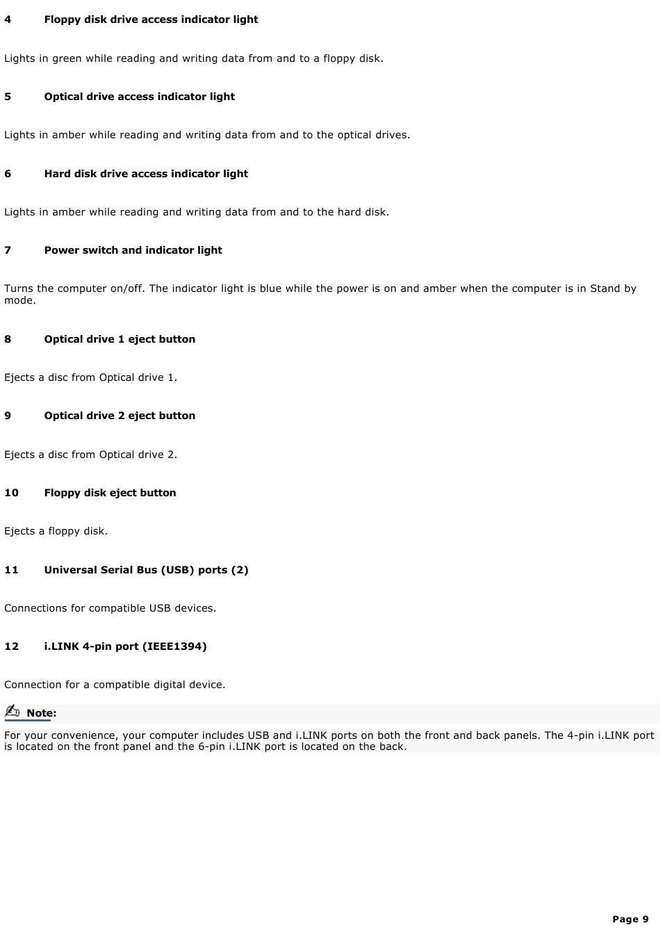 Sony PCV-RX640 User Manual | Page 9 / 88