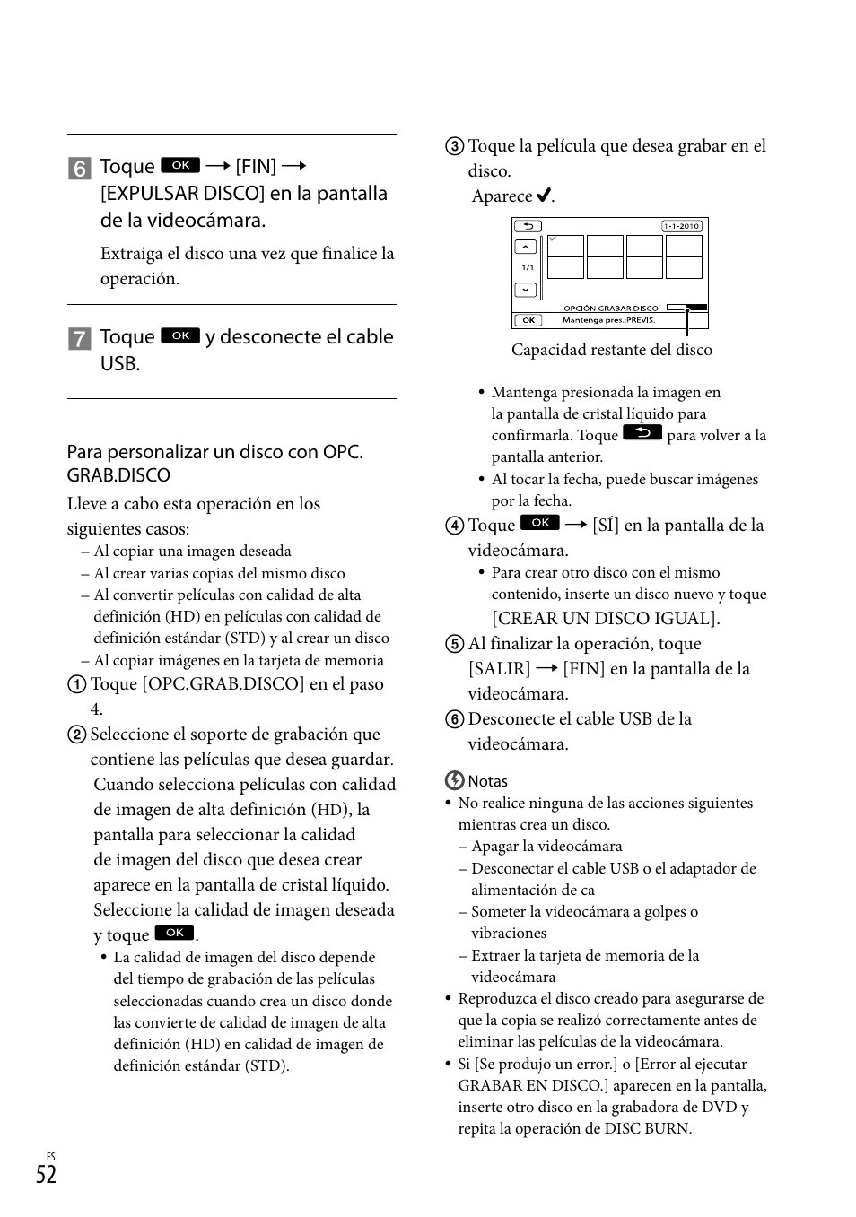 Toque y desconecte el cable usb | Sony HDR-XR550V User Manual | Page 130 / 159