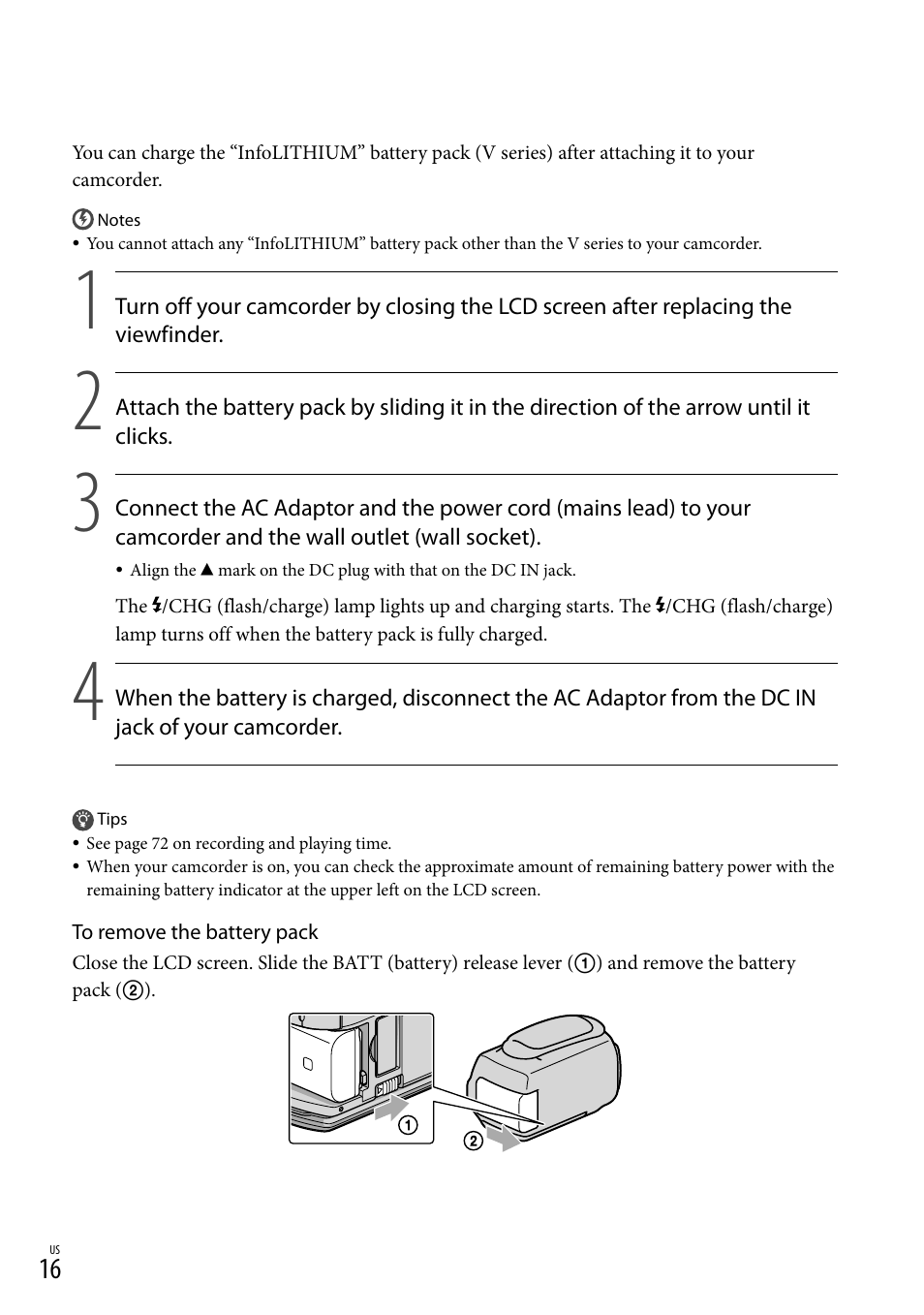 Sony HDR-XR550V User Manual | Page 16 / 159