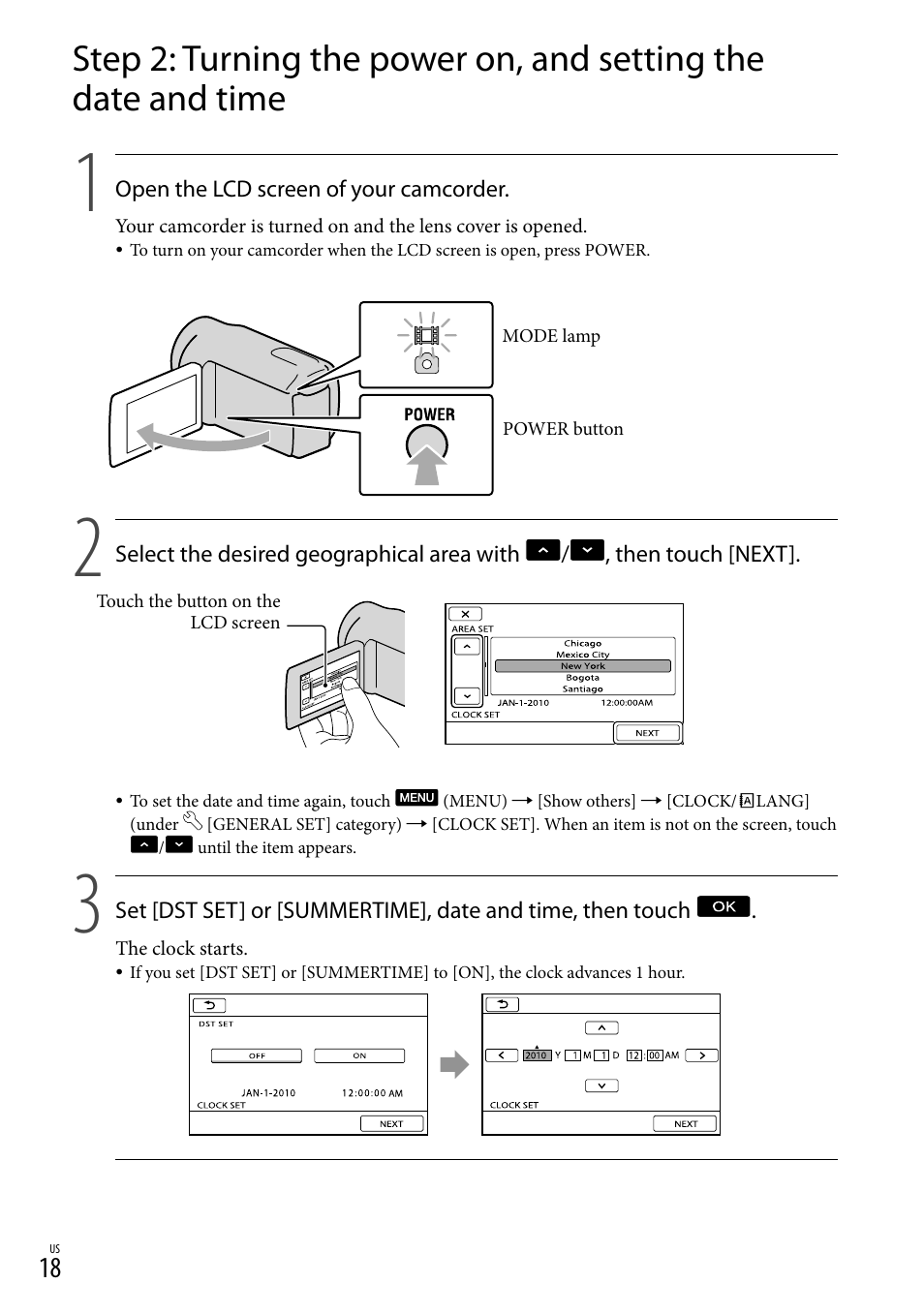 Sony HDR-XR550V User Manual | Page 18 / 159