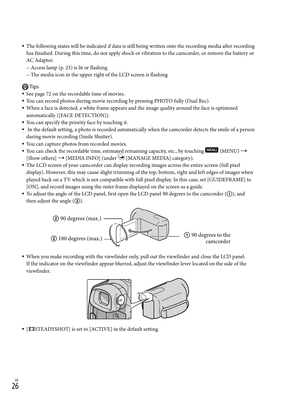 Sony HDR-XR550V User Manual | Page 26 / 159