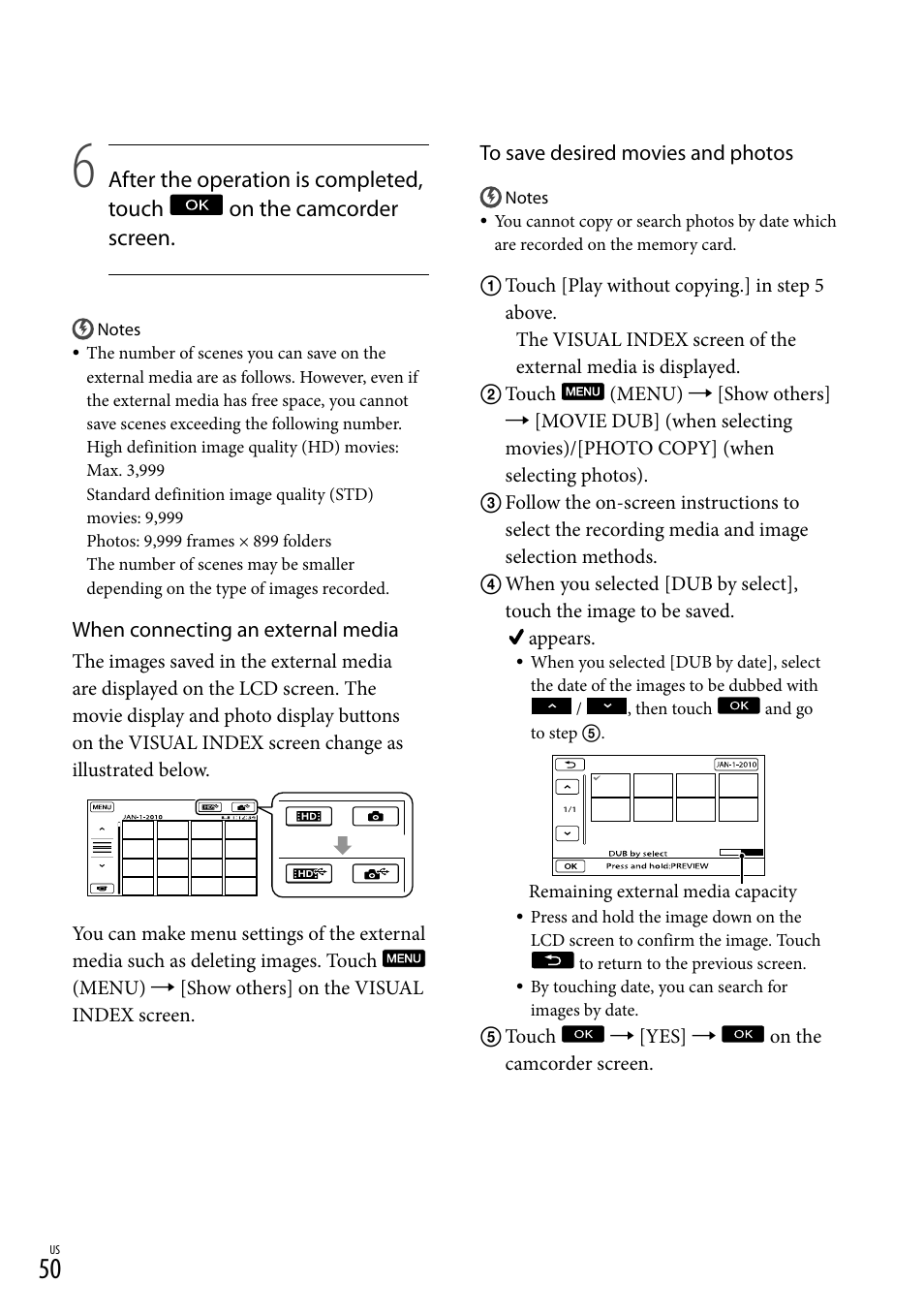 Sony HDR-XR550V User Manual | Page 50 / 159
