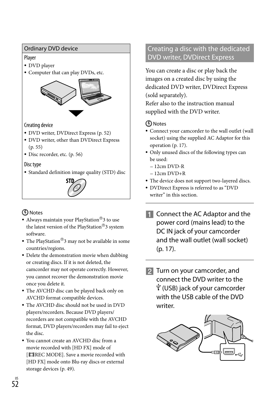 Sony HDR-XR550V User Manual | Page 52 / 159