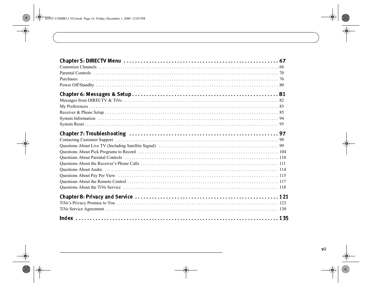 Sony SAT-T60 User Manual | Page 10 / 152