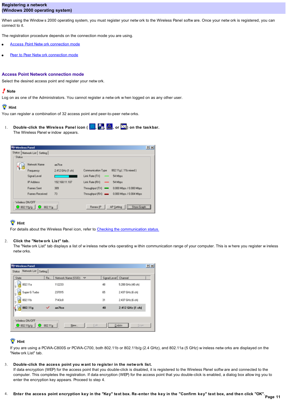Windows 2000 operating system, Window s 2000 operating system | Sony PCWA-C800S User Manual | Page 11 / 81