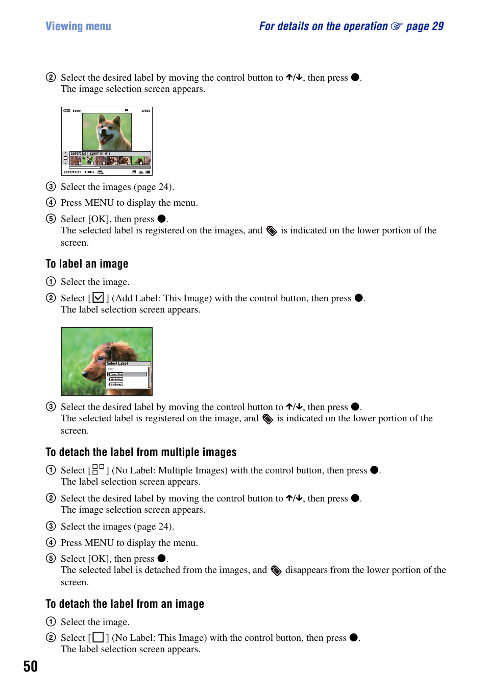 Sony DSC-G1 User Manual | Page 50 / 125
