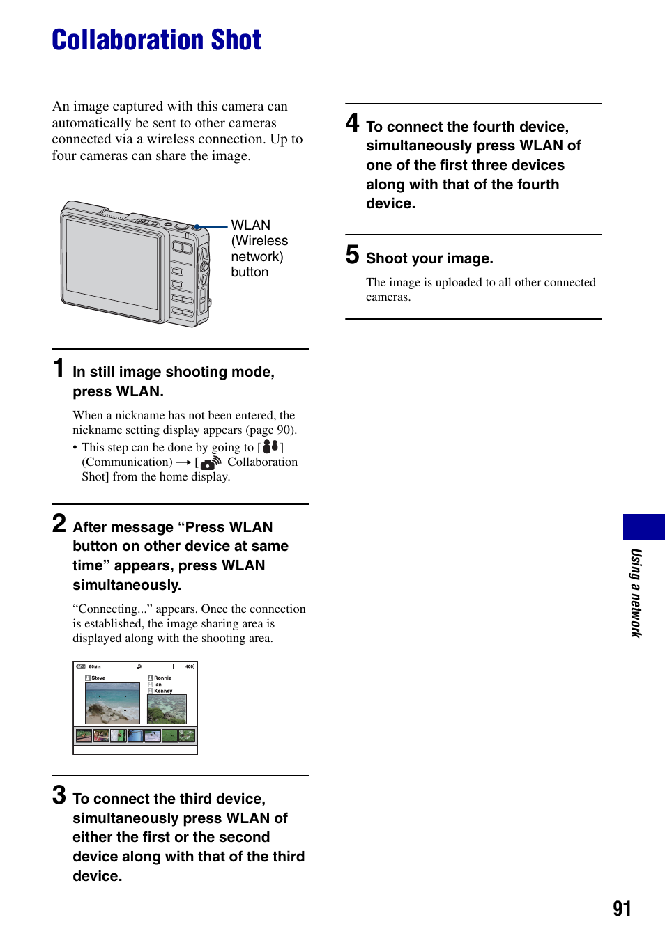 Collaboration shot | Sony DSC-G1 User Manual | Page 91 / 125