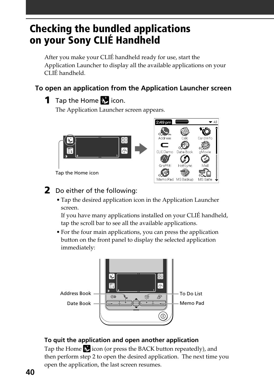 Sony PEG-T415 User Manual | Page 40 / 64