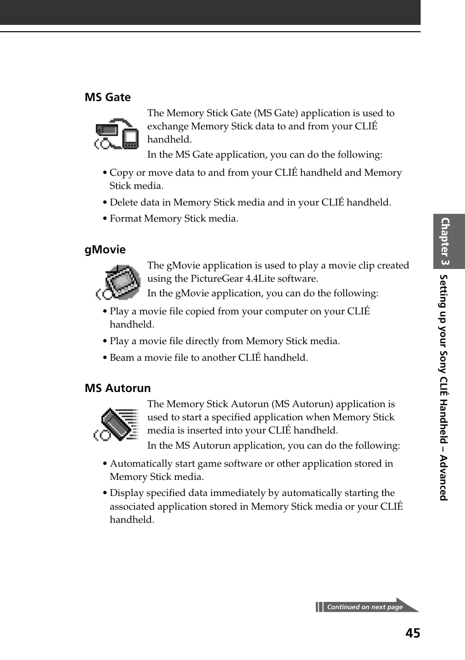 Sony PEG-T415 User Manual | Page 45 / 64