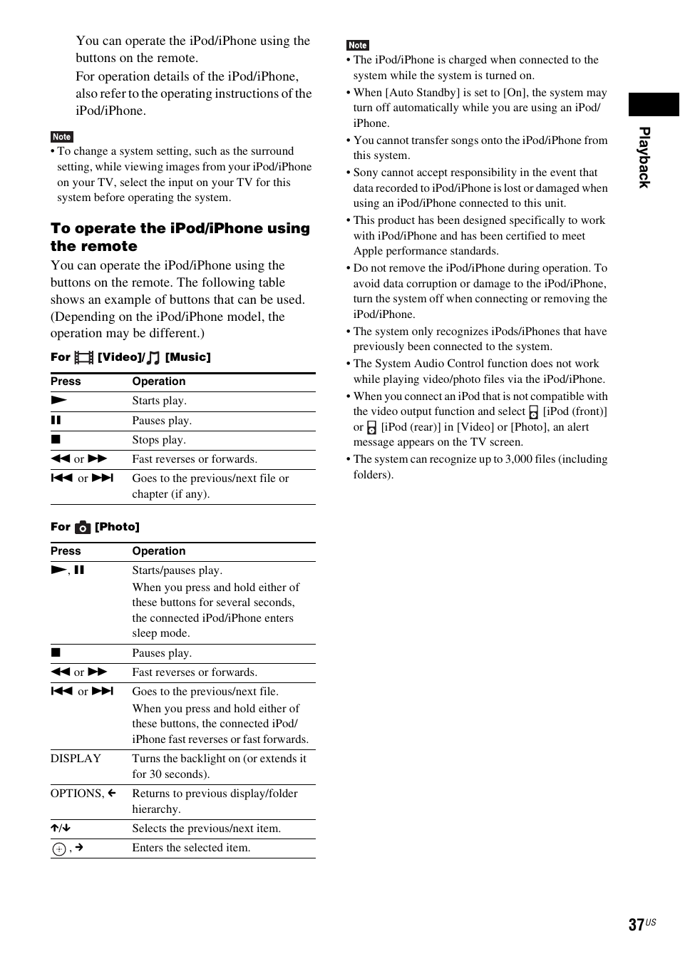 Play b a ck | Sony BDV-E780W User Manual | Page 37 / 84