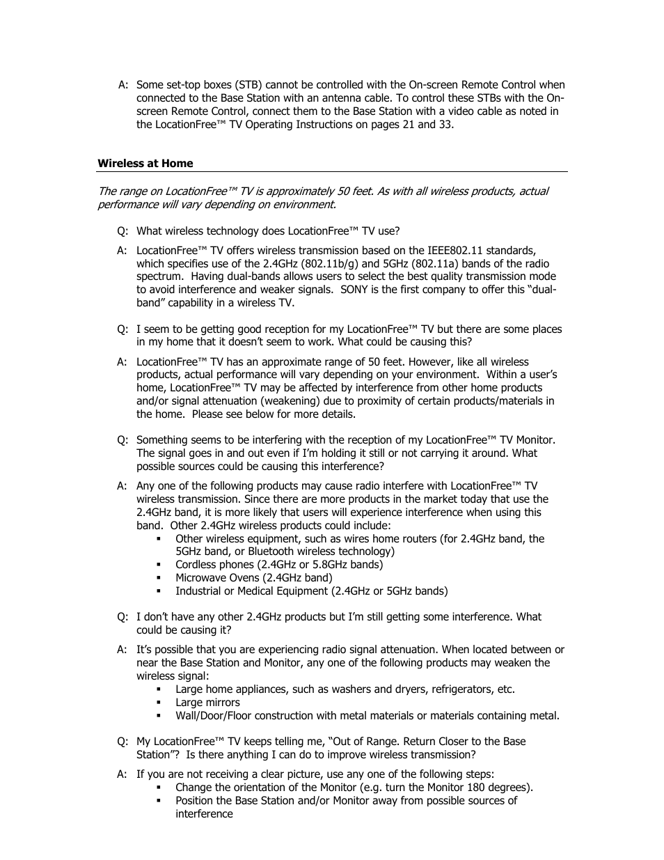 Wireless at home | Sony LF-X1 User Manual | Page 4 / 13