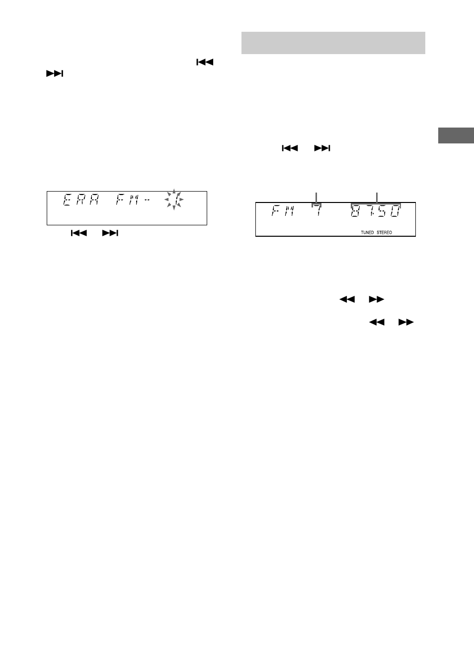 Listening to the radio, Preset tuning | Sony MHC-RG4SR User Manual | Page 13 / 28