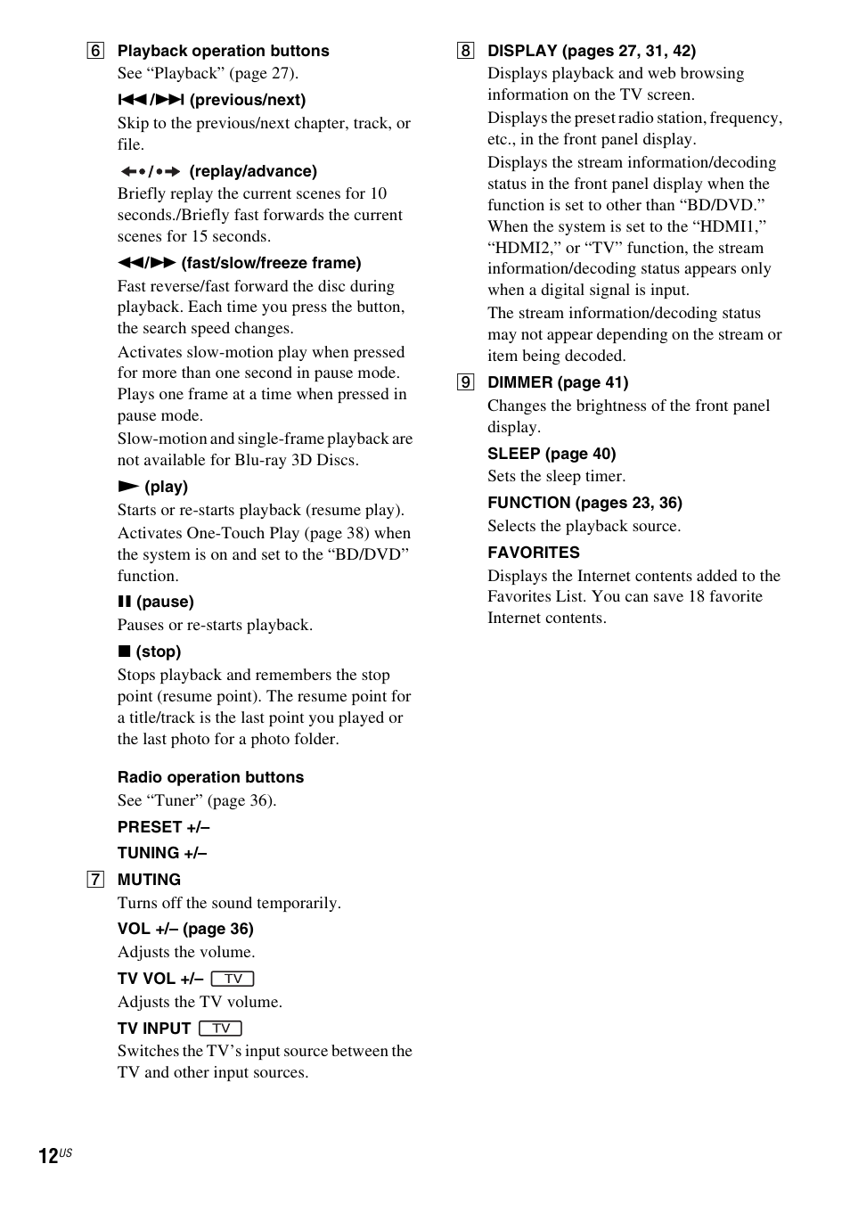 Sony BDV-E280 User Manual | Page 12 / 68