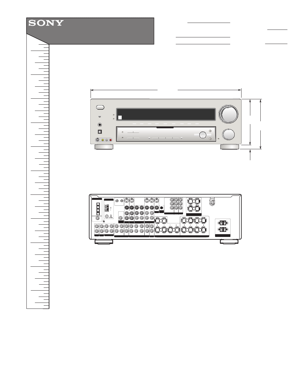 Sony STR-DE895 User Manual | 1 page