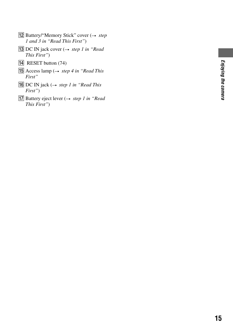 Sony DSC-P200 User Manual | Page 15 / 99