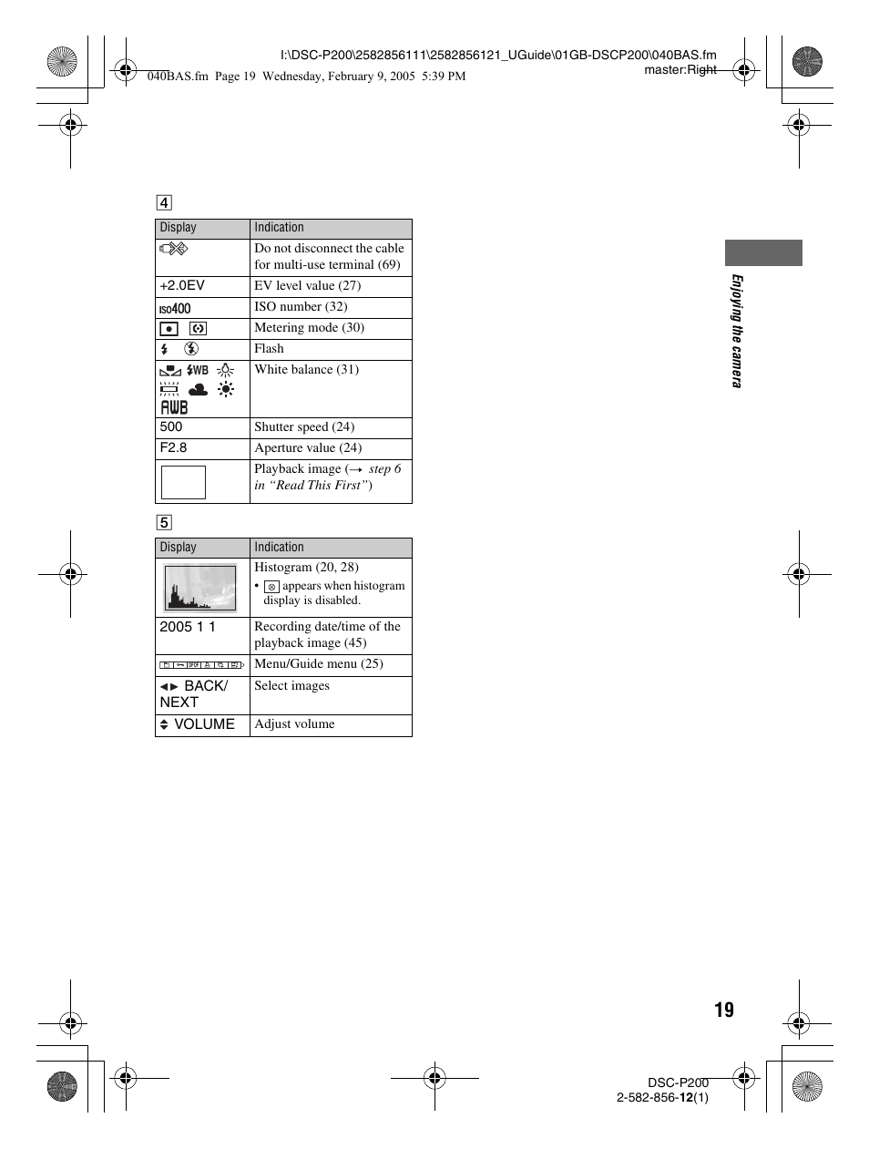 Sony DSC-P200 User Manual | Page 19 / 99