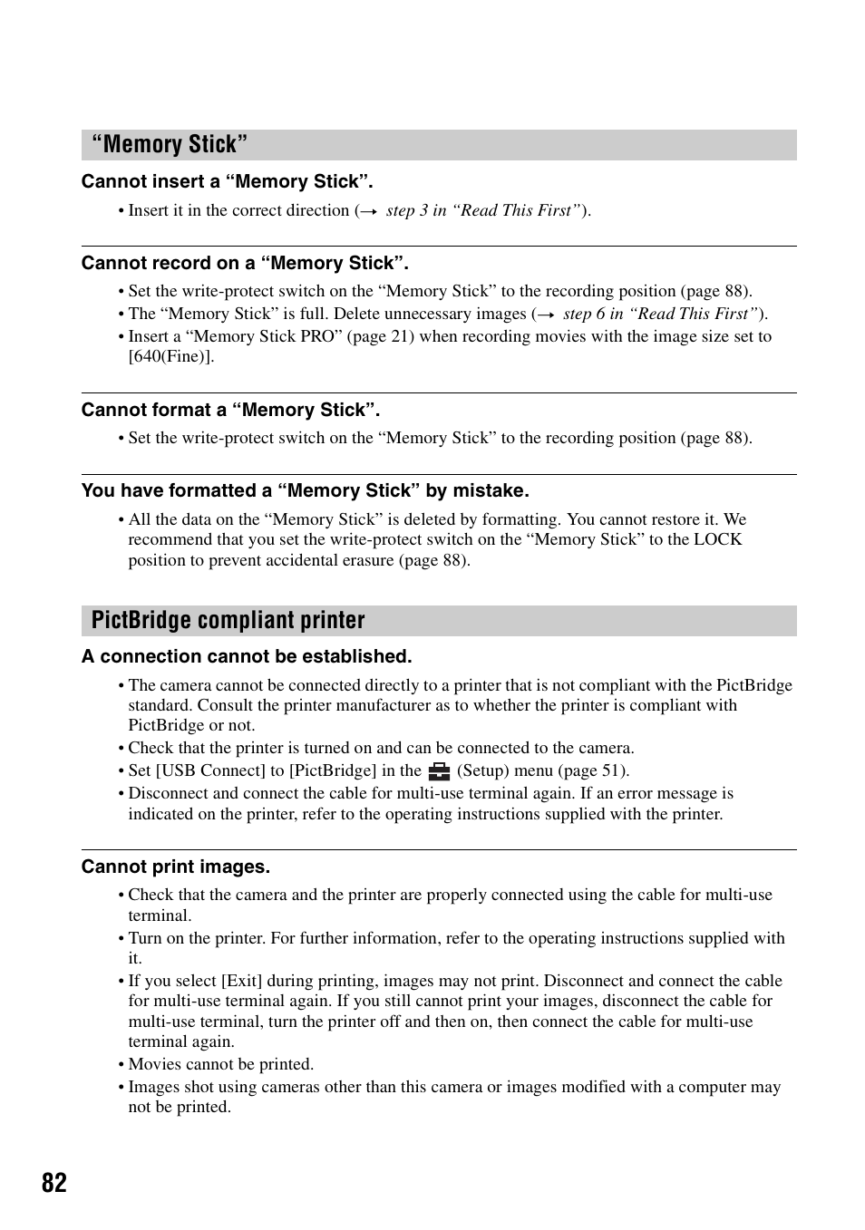 Sony DSC-P200 User Manual | Page 82 / 99
