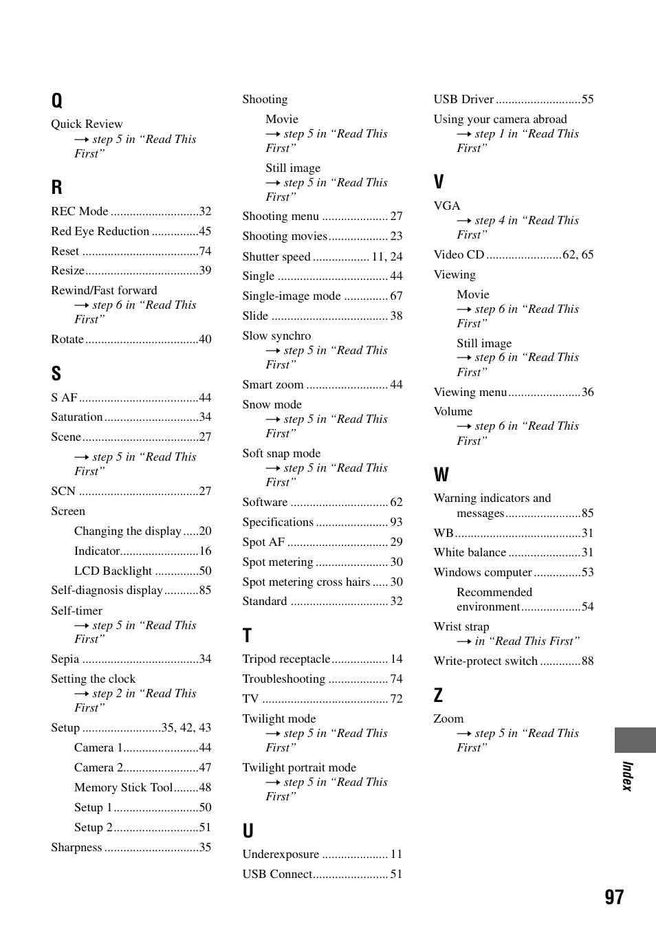 Sony DSC-P200 User Manual | Page 97 / 99