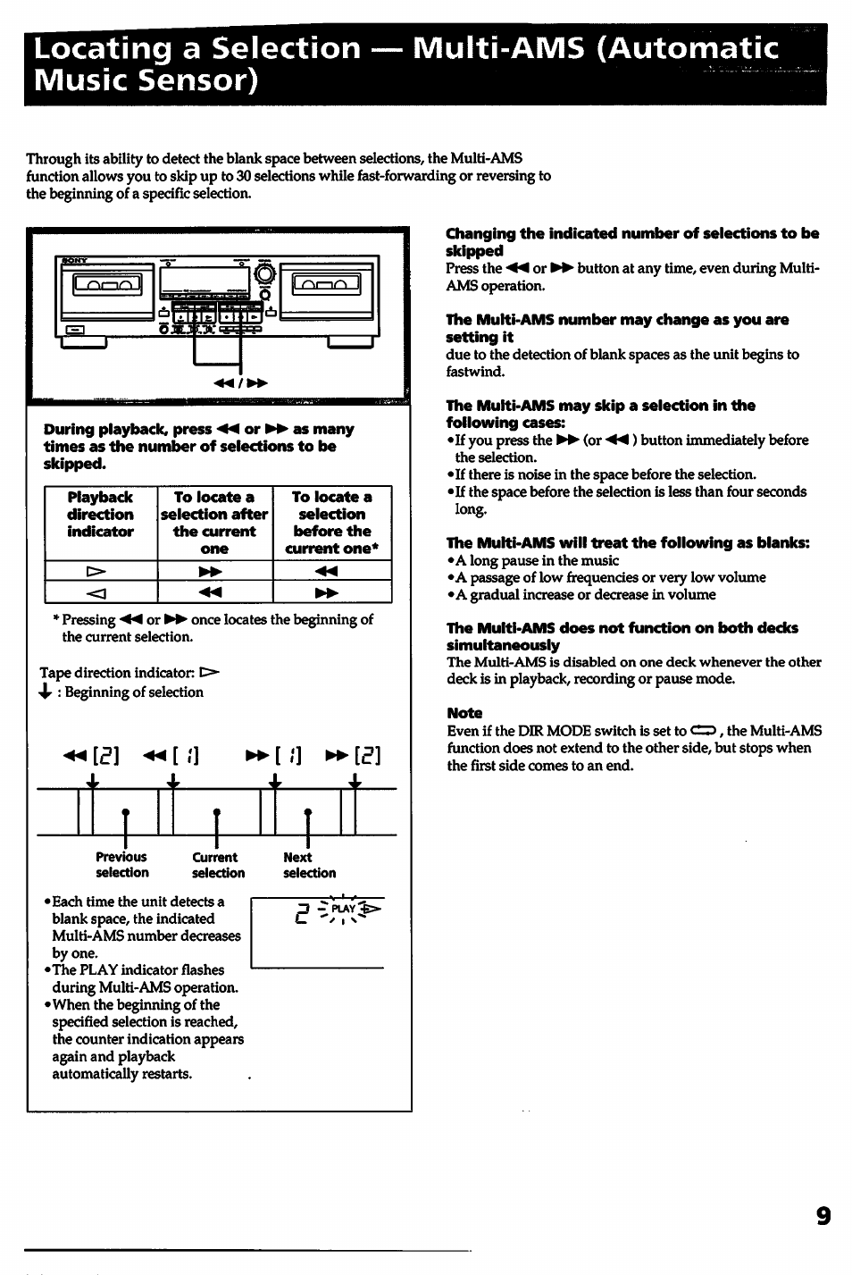 C i d | Sony TC-WR545 User Manual | Page 9 / 21
