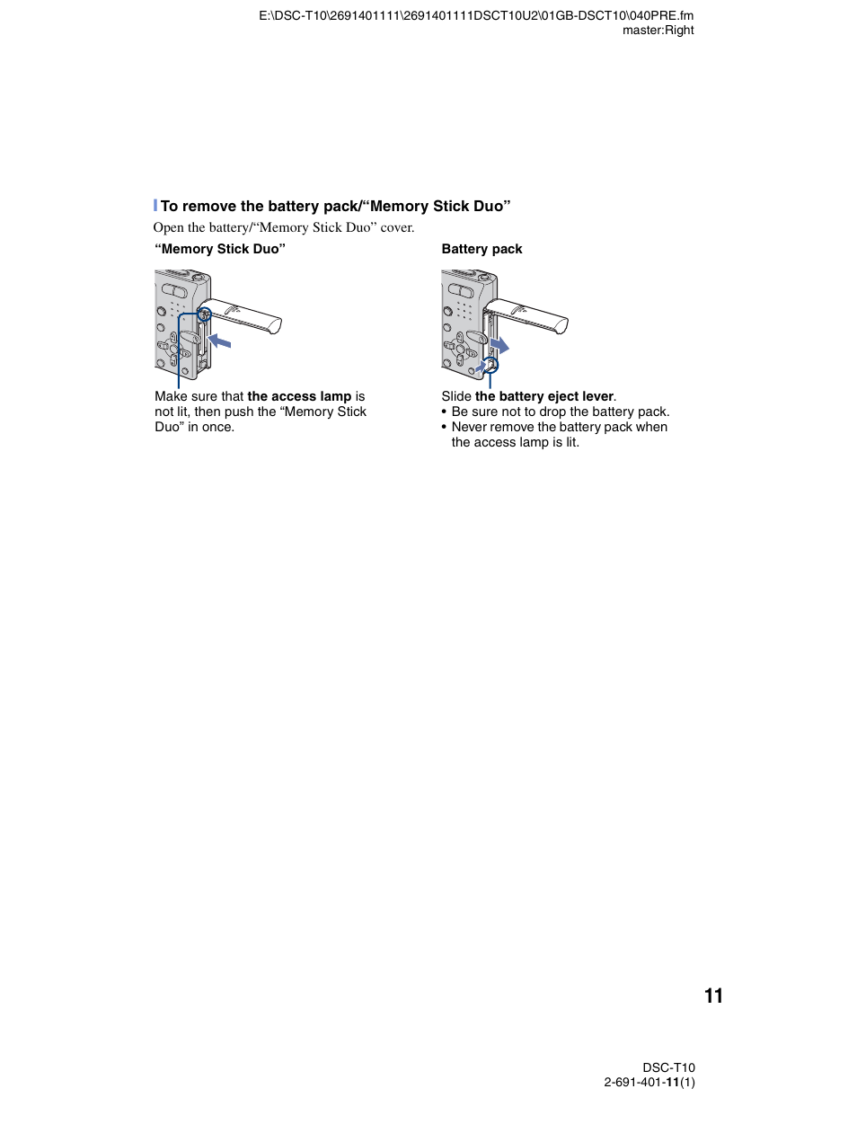 Sony DSC-T10 User Manual | Page 11 / 32