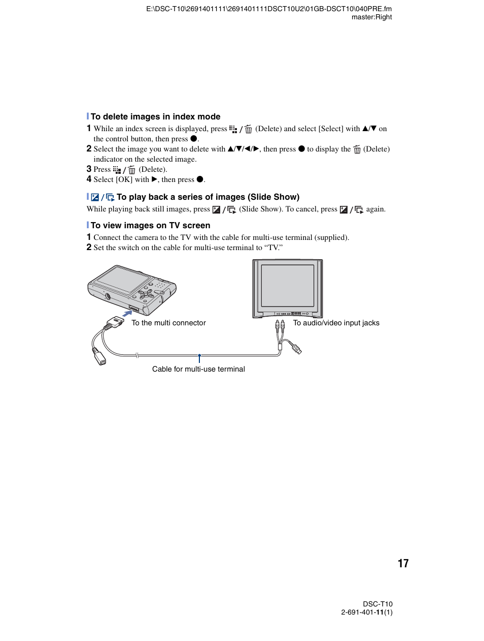 Sony DSC-T10 User Manual | Page 17 / 32