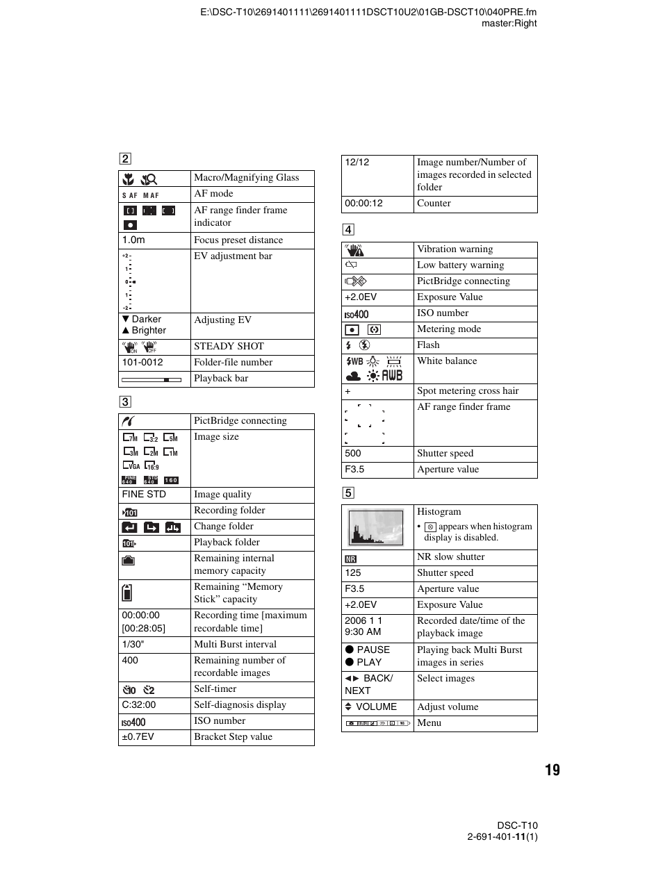Sony DSC-T10 User Manual | Page 19 / 32