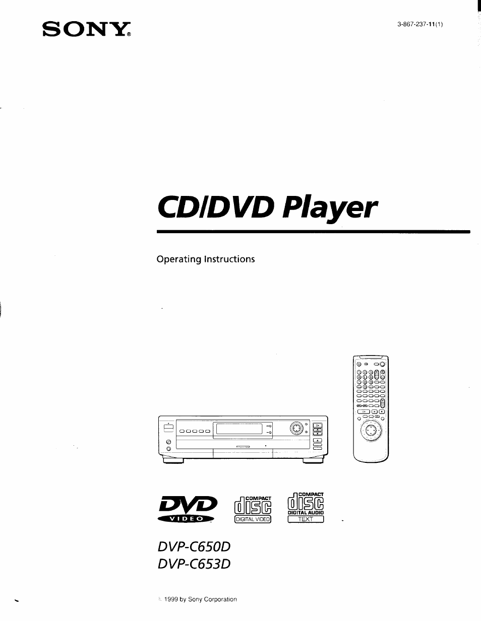 Sony DVP-C650D User Manual | 76 pages