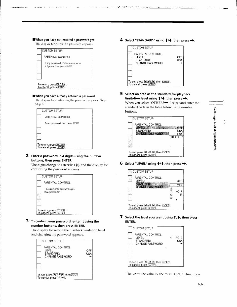 Sony DVP-C650D User Manual | Page 55 / 76