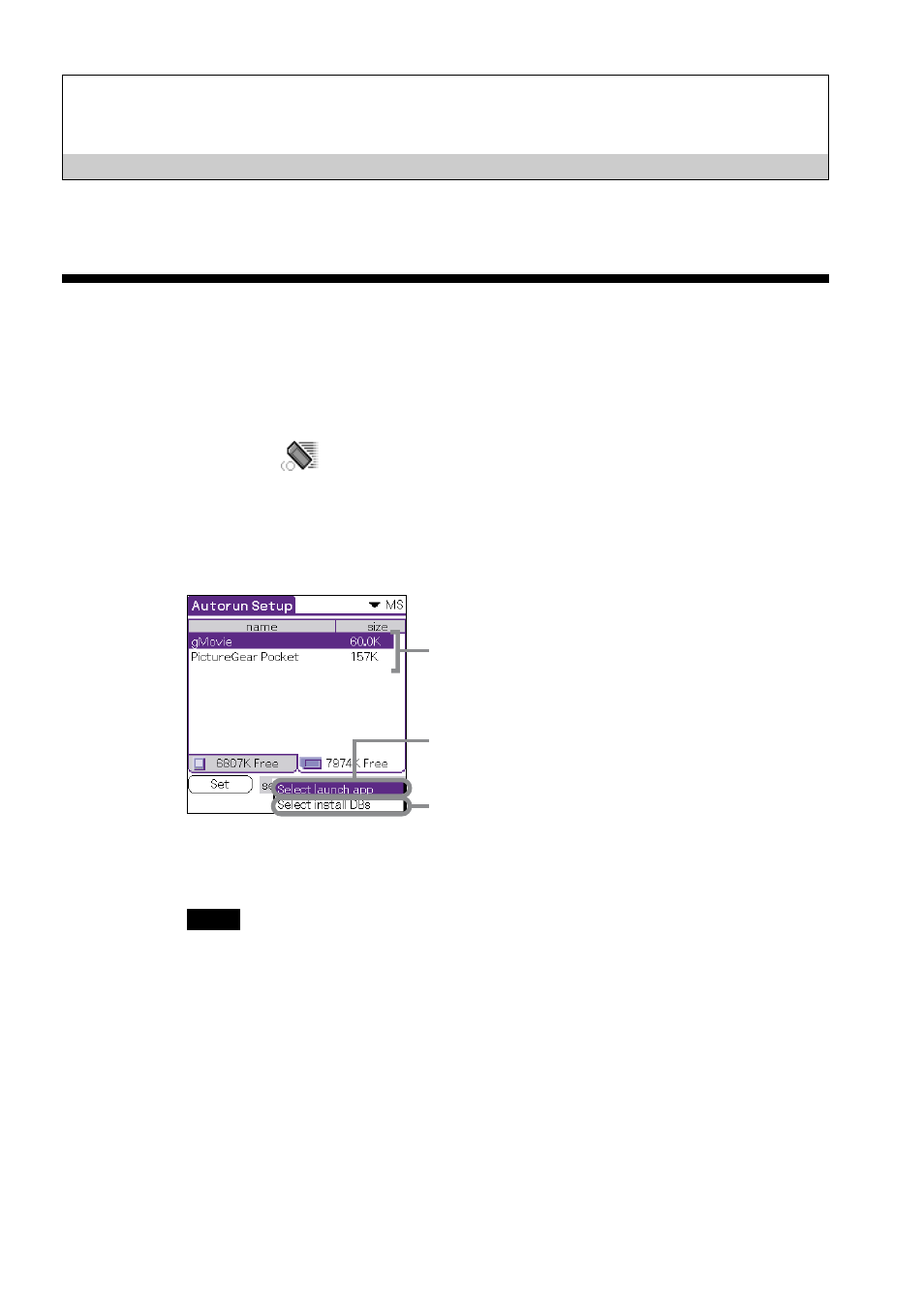 Operation, Starting memory stick (ms) autorun | Sony PEG-N610C User Manual | Page 6 / 24