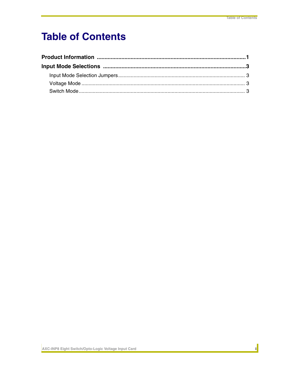 AMX AXC-INP8 User Manual | Page 3 / 8