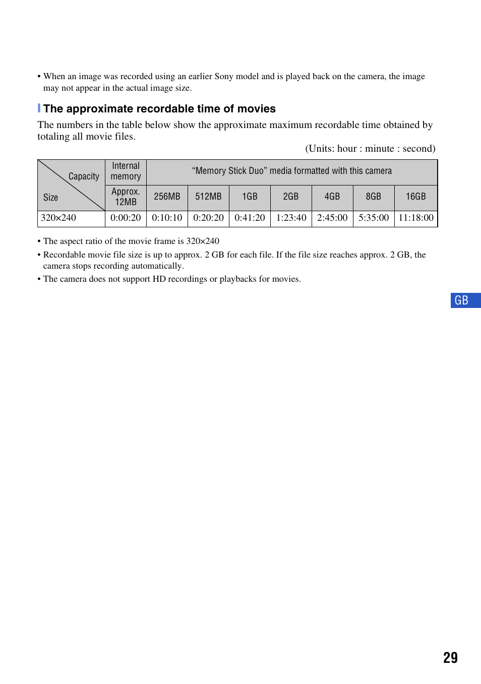 Sony DSC-S980 User Manual | Page 29 / 72