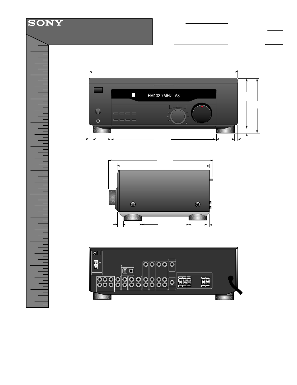 Sony STR-DE445 User Manual | 1 page