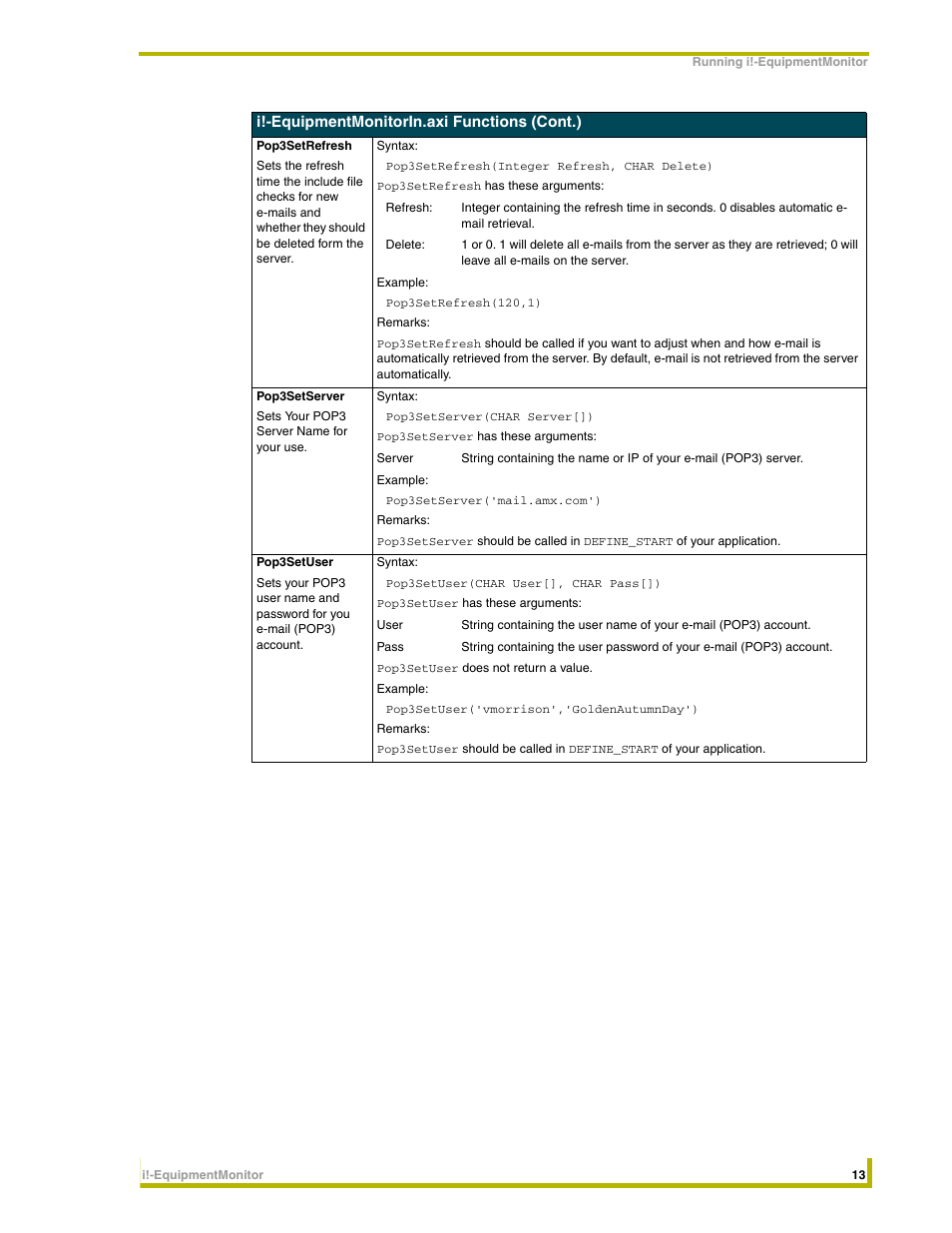 AMX i!-EquipmentMonitor User Manual | Page 17 / 18