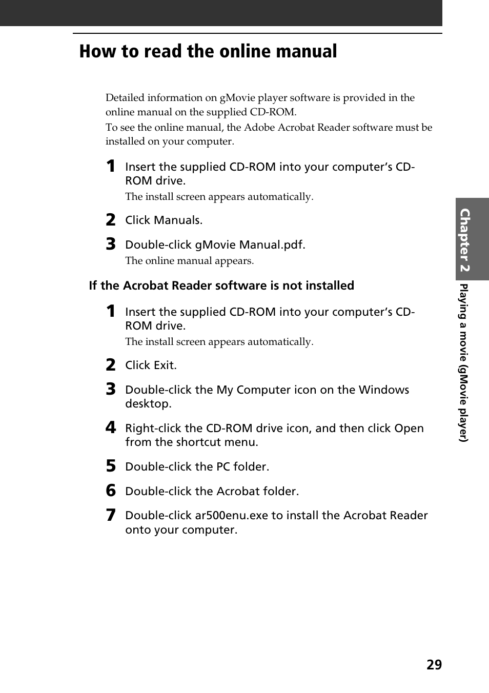 How to read the online manual | Sony PEG-S360 User Manual | Page 29 / 40