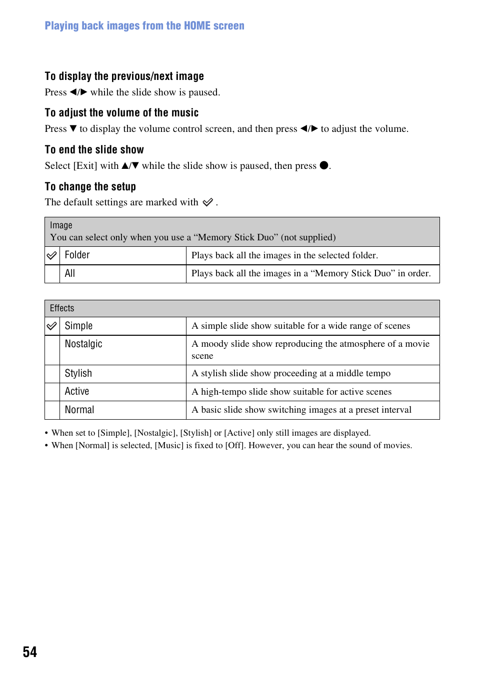 Sony DSC-H3 User Manual | Page 54 / 123