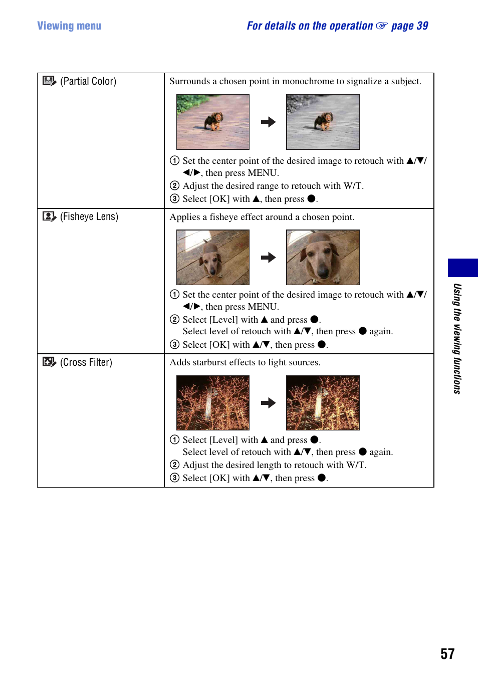 Sony DSC-H3 User Manual | Page 57 / 123