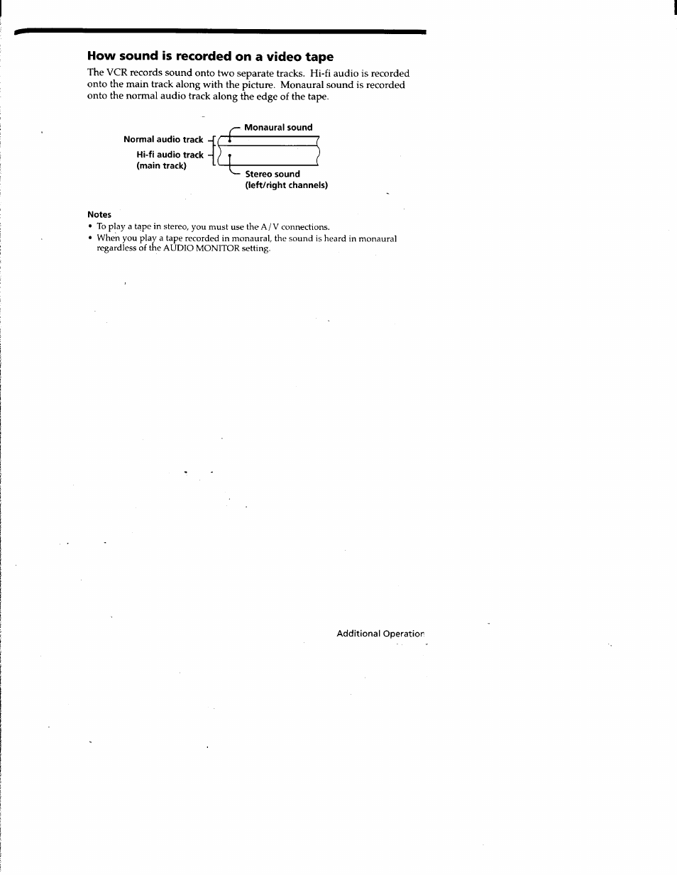 How sound is recorded on a video tape | Sony SLV-677HF User Manual | Page 39 / 53