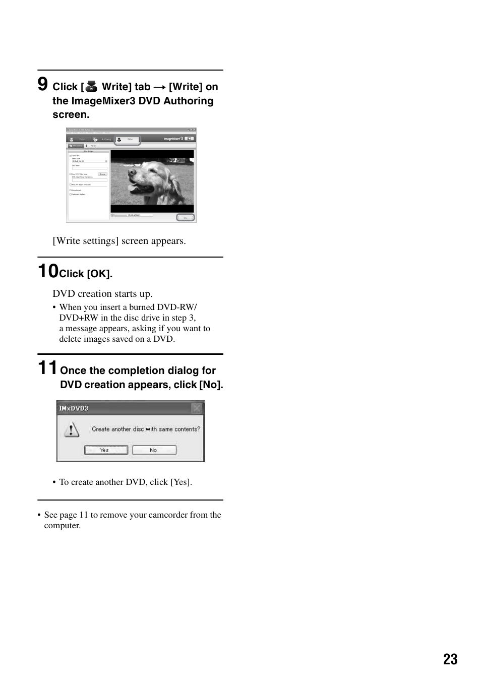 Sony DCR-SR100 User Manual | Page 23 / 27