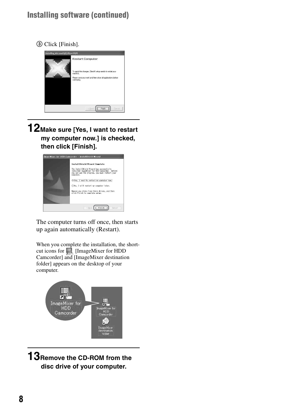Sony DCR-SR100 User Manual | Page 8 / 27