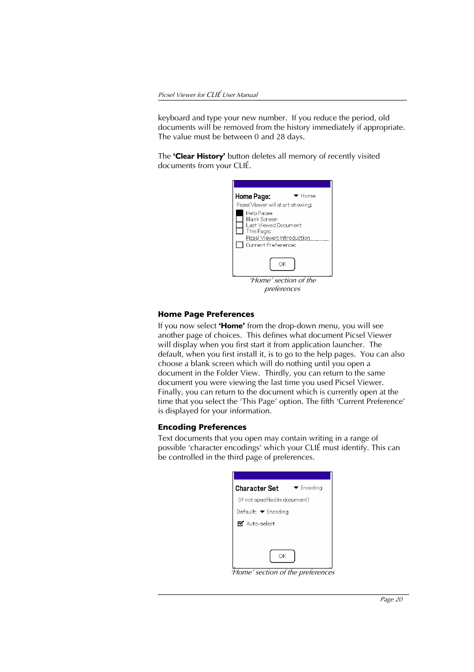 Sony PEG-NX80V User Manual | Page 20 / 23