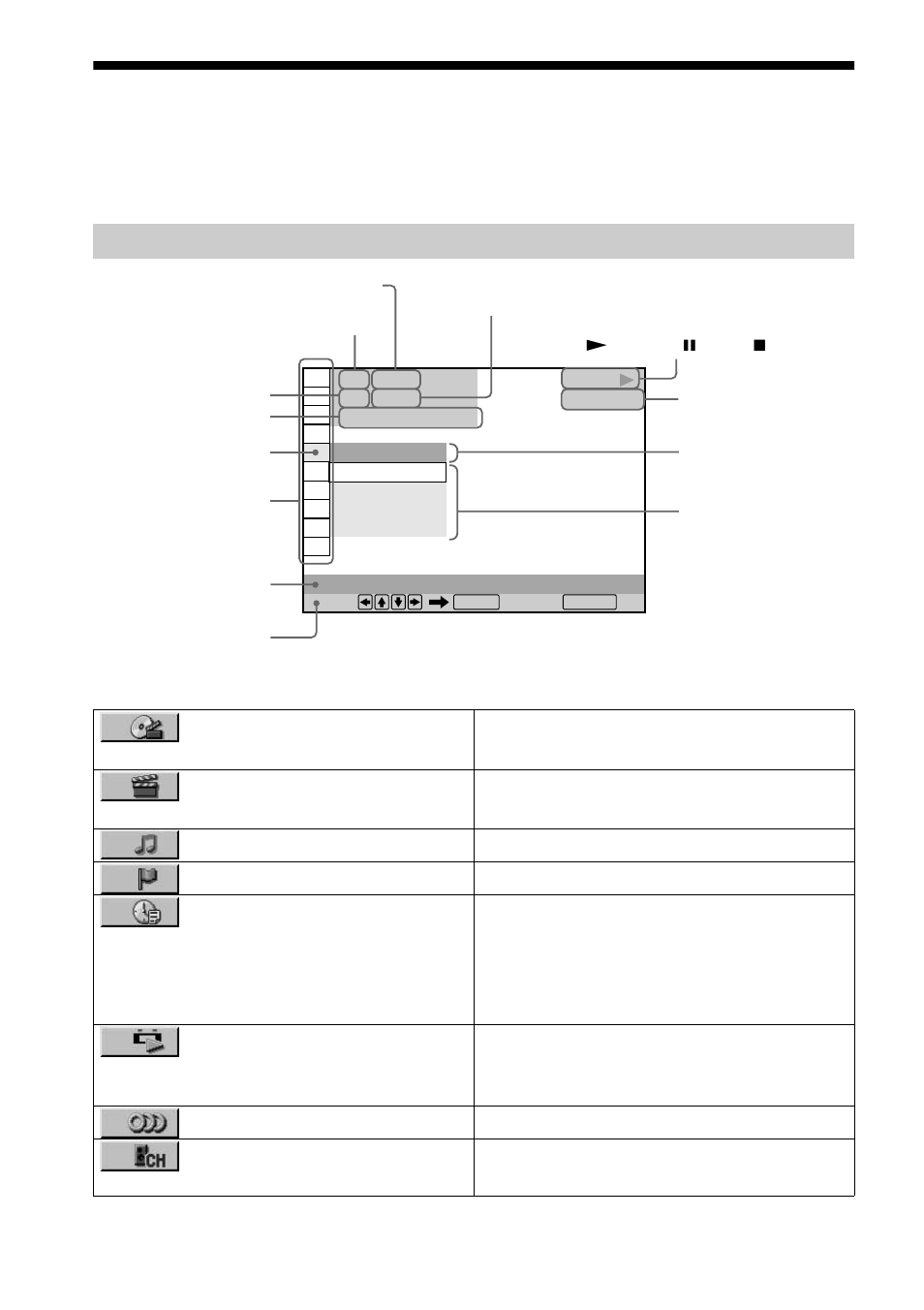 Guide to the control menu display, Control menu | Sony DVP-NS500V User Manual | Page 12 / 96