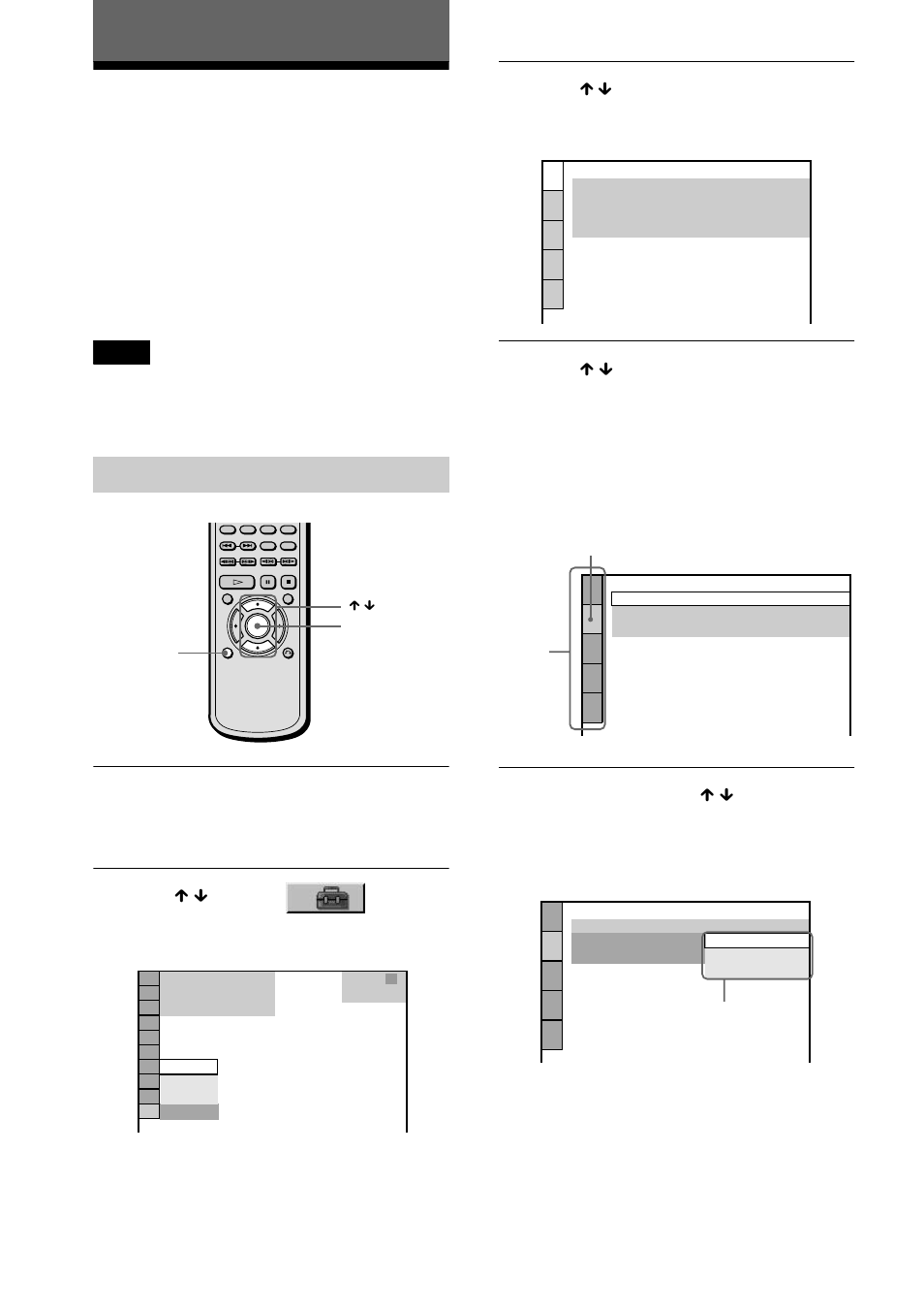 Settings and adjustments, Using the setup display, How to use the setup display | Sony DVP-NS500V User Manual | Page 72 / 96