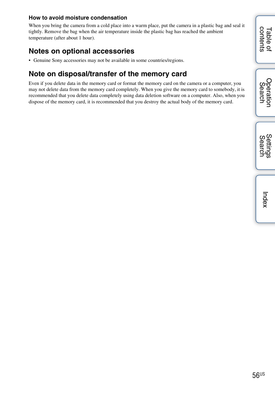 Sony HDR-AS10 User Manual | Page 56 / 60