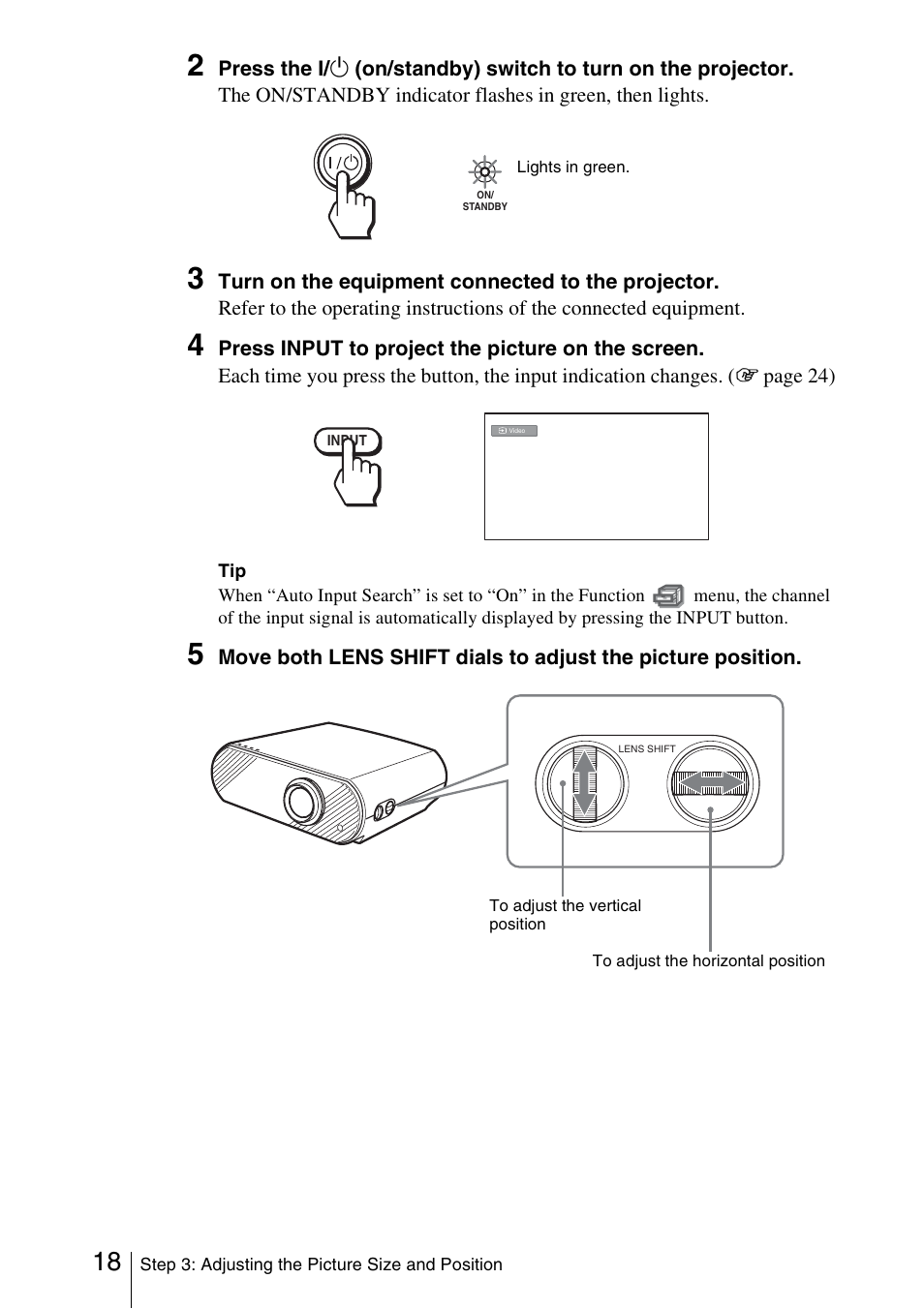 Sony VPL-HS51A User Manual | Page 18 / 68