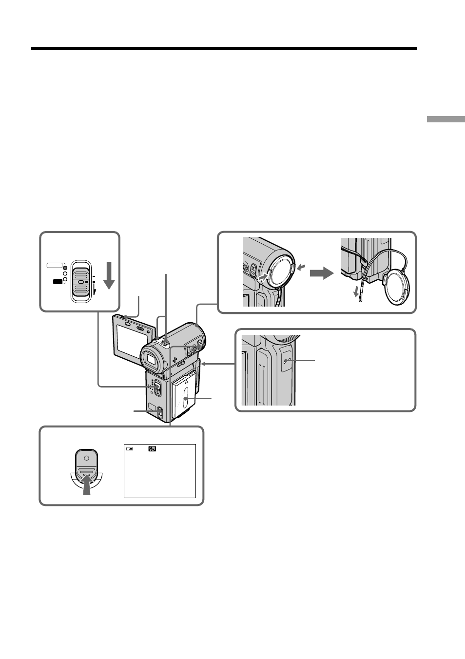 Recording – basics, Recording a picture | Sony DCR-IP5 User Manual | Page 29 / 196