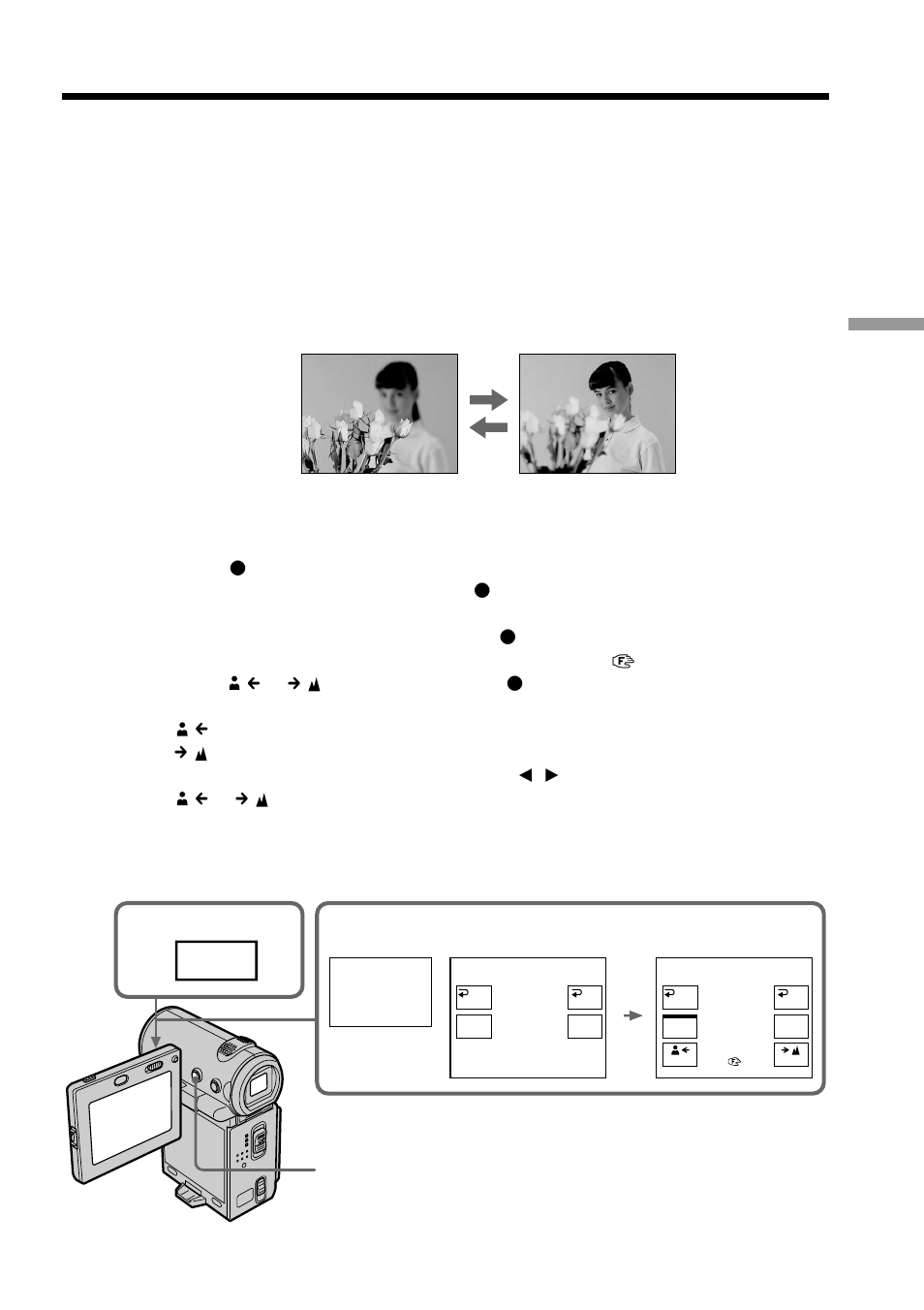 Focusing manually, Focus | Sony DCR-IP5 User Manual | Page 65 / 196