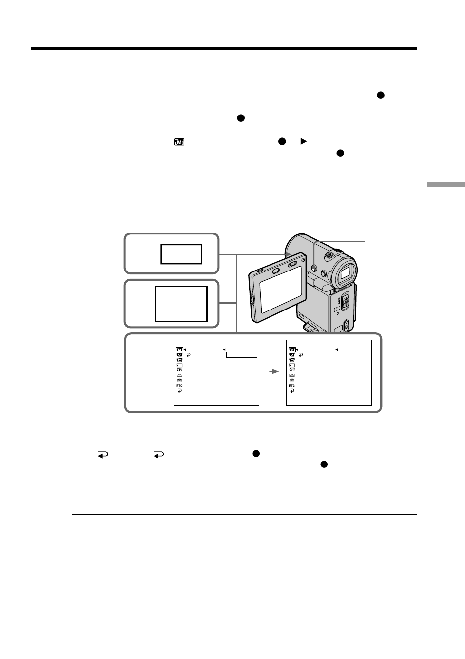 Advanced playback operations, Playing back a tape with picture effects, Menu | Sony DCR-IP5 User Manual | Page 67 / 196